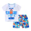Милый детский костюм с короткими рукавами, комплект детской футболки, хлопковые шорты с короткими рукавами, детская летняя детская одежда