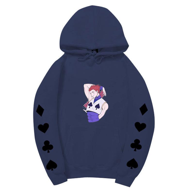 Hunter X Hunter Hisoka Anime Print Hoodie Unisex Casual Streetwear Long Sleeve Sports Pullover Sweatshirt