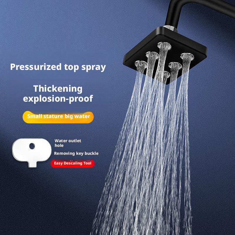 High Pressure Bathroom Nozzle Small Waist Top Spray Shower Descaling Connecting Rod Shower Top Spray Universal Shower Shower