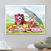 DIY Diamond Embroidery Outdoor Picnic Diamond Painting Cross Stitch Kit Rhinestone Home Decoration