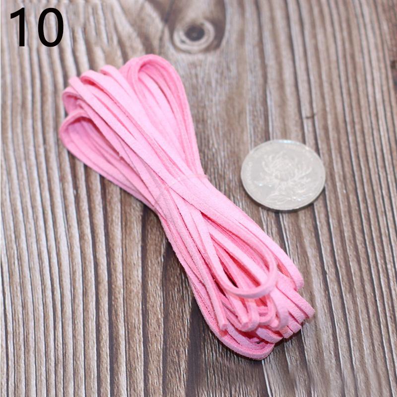 1 Roll DIY Rope Leather Cord Material Accessories Suede Decoration Colorful Mutifunction Fashion