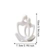 Minimalist Lovers Figure Table Figurines 3D Printed Abstract Sculpture  Anniversary Gift