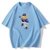 Футболка Baseball Bear Men с короткими рукавами, свободная, 100% хлопок, повседневная, размер S-5XL