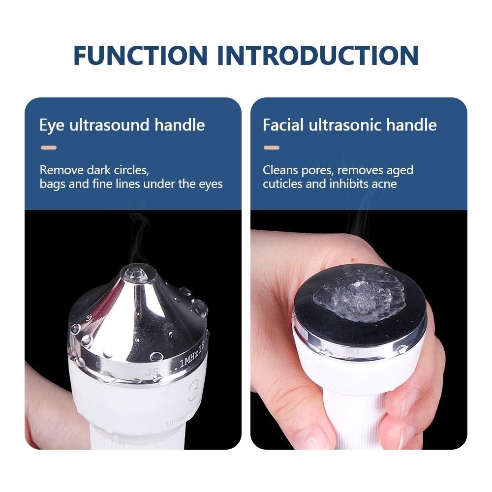 3 В 1 Ультразвуковой Аппарат для Красоты Ультразвуковой Лифтинг Лица Массаж Глаз Косметический Прибор Уход за Кожей Очищение Пор Массажер для Лица для СПА-процедур
