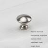 Серебристая алюминиевая ручка с одним отверстием, современная круглая ручка для ящика шкафа, кухонного шкафа, мебельная, маленькая дверная ручка, украшение для дома