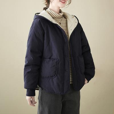 Пальто для женщин Зимняя Утепленная Куртка с Капюшоном Бархатная Ветровка Свободное Повседневное Пальто