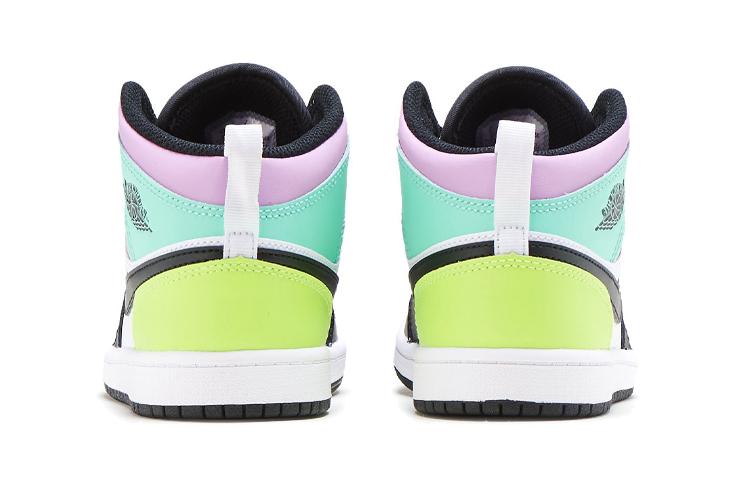 Jordan 1 Mid Pastel Black Toe (PS)