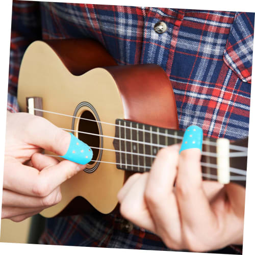 HYTROVE 25-Piece Guitar Silicone Finger Protectors, Lightweight and Portable, for Stringed Instruments