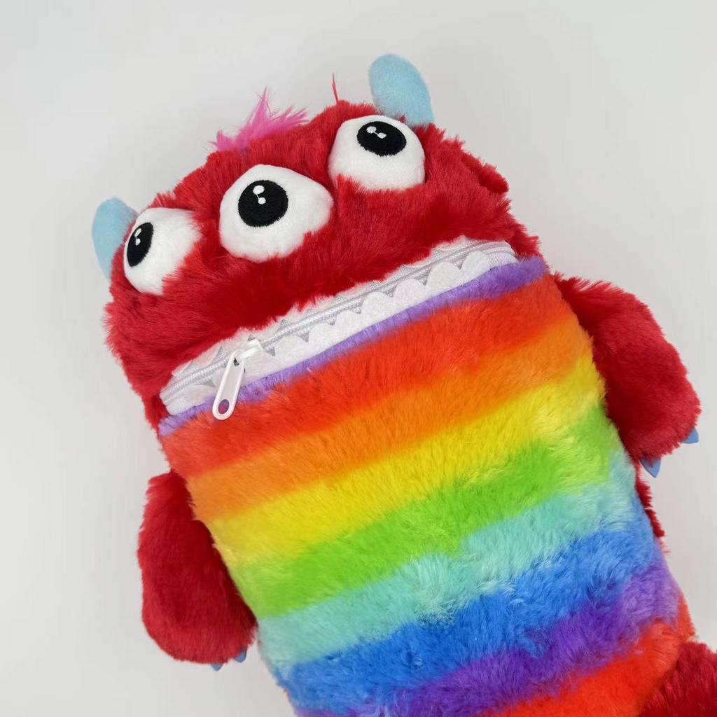 TreasuringU 2025 New Kawaii Colorful Monsters Plush Toys Cartoon Worries Monster Stuffed Dolls Pillow Christmas Birthday Gifts