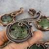 Кулон с пренитом, кулон, обернутый медной проволокой, кулон с пренитом, медные украшения, кулон ручной работы для мужчин, украшения с пренитом, подарок для нее