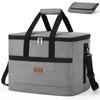 Lifewit Soft Cooler Large Thermal Cold Large Can Be Handbag и отлично подходит для серой коробки, 35 л, 3-слойная изоляция, изоляция, сумка, емкость, складная,
