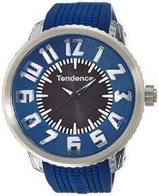 Мужские часы Tendence FLASH 51 мм, синий циферблат, нержавеющая сталь, минеральное стекло, кварцевый механизм, TG530002 [Параллельный импорт]