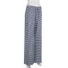 Women Casual Pants Straight Wide Leg Striped Print Long Trousers Adjustable Waist Strap Loose Fit Lounge Pants