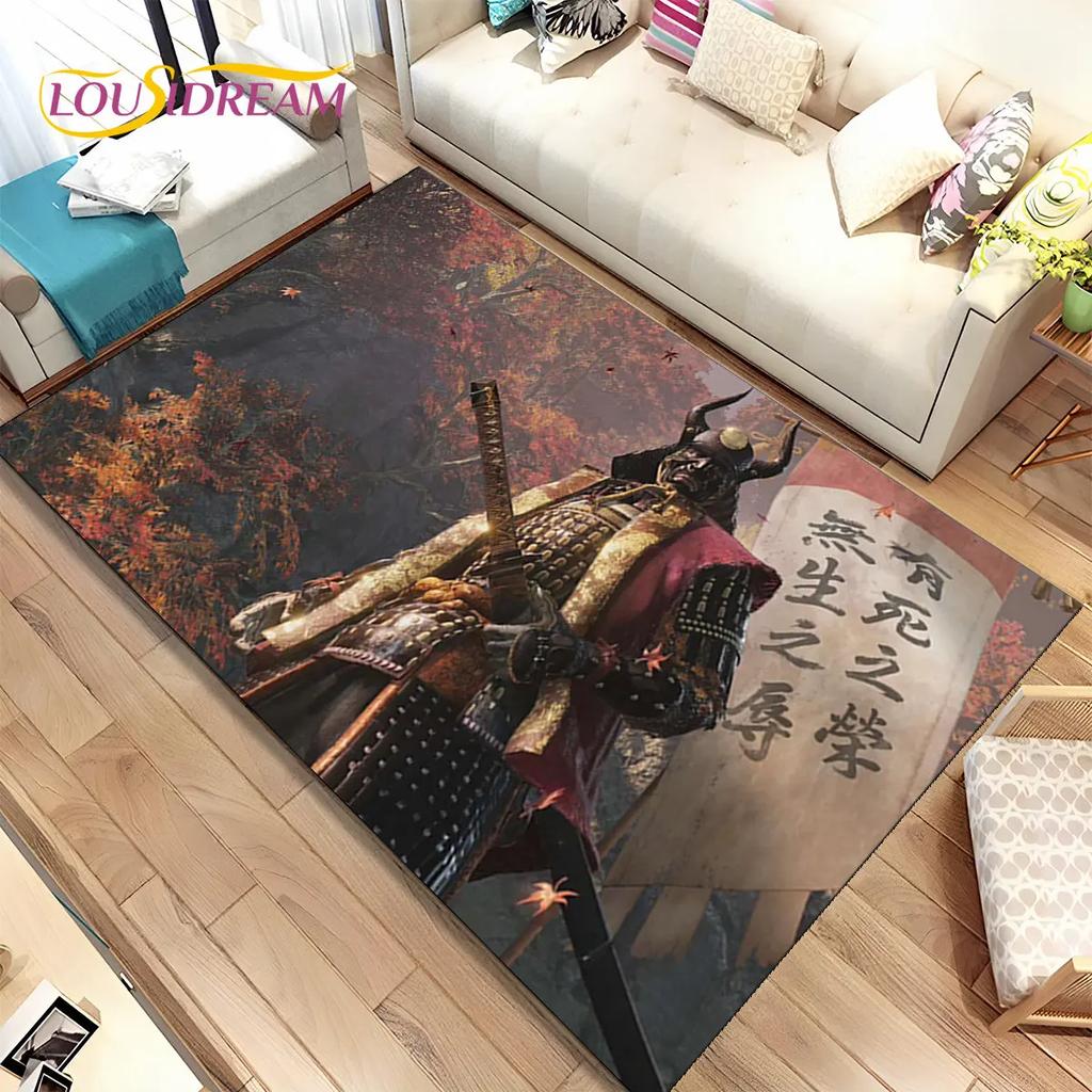 3D HD Sekiro Series Game Gamer Area Rug, Коврик для дома, гостиной, спальни, дивана, коврик для двери, декор, детские игры, нескользящий напольный коврик