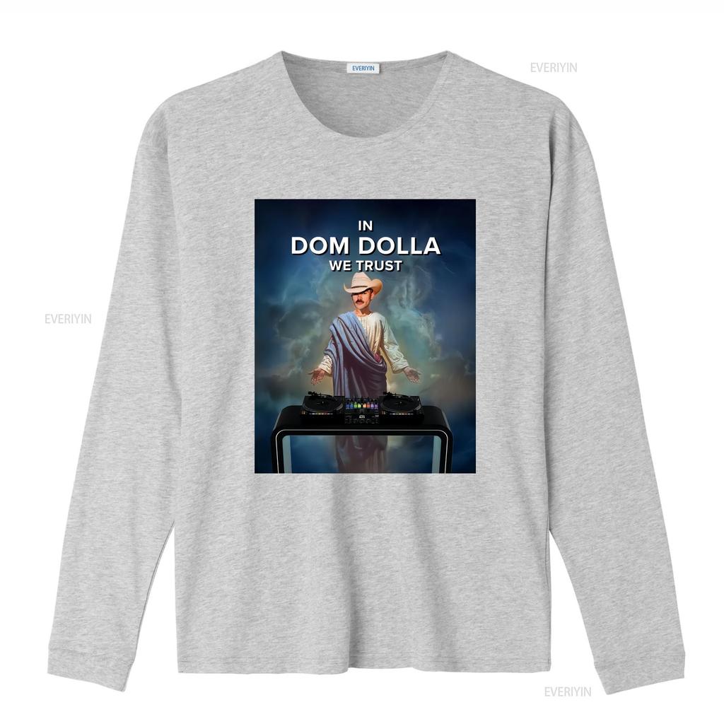 In Dom Dolla We Trust x Funny Meme House T Shirt Music Rave Dubstep Techno Top Festival Merch Electronic Dance EDM Club Casual
