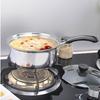 Single Handle Small Milk Pot 18cm Stainless Steel Thickened Cooking Milk Pot Baby Complementary Soup Pot Induction Stove Soaking Non-stick Pot