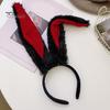 White Bunny Ears Headband Long Plush Rabbit Ear Hair Hoop Halloween Cosplay Costume Accessory Party Wear