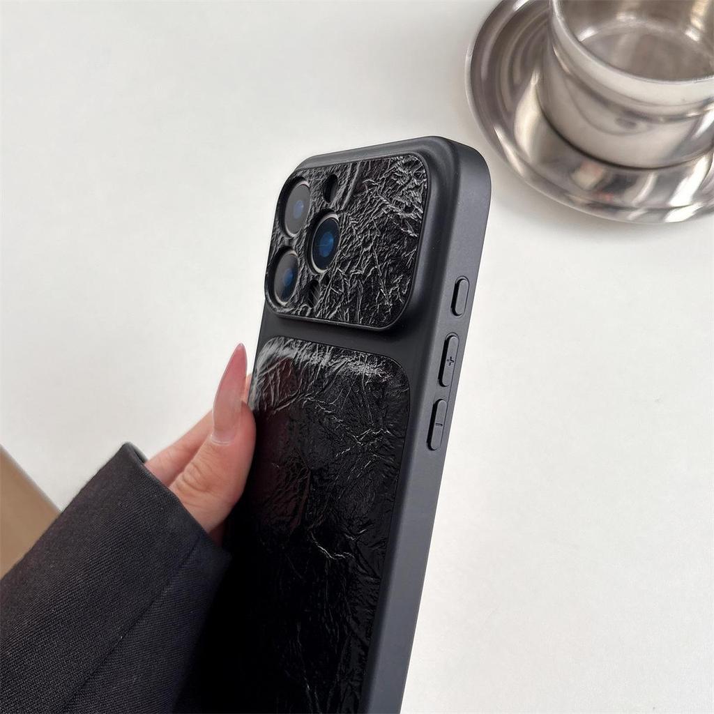 Чехол для iPhone 14/13 «Мятая бумага» для Apple 17/16/15 PROMAX со стикером