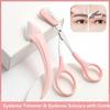3Pcs/Set Eye Brow Trimmer New Eyebrow Comb Scissors Makeup Tool Beauty Hair Removal With Comb Face Shaver