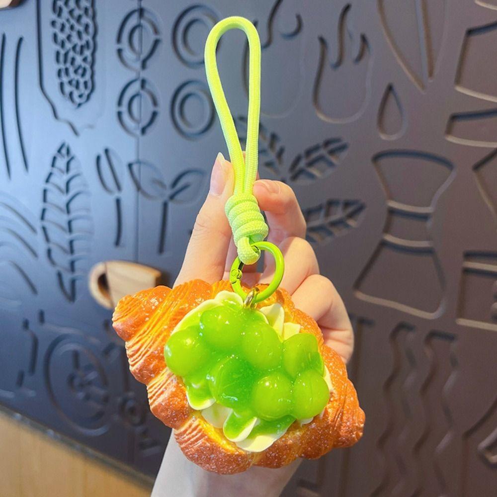 Slow Rebound Bag Keychain Pendant Simulation Food Pinch Toy For Kids Adults