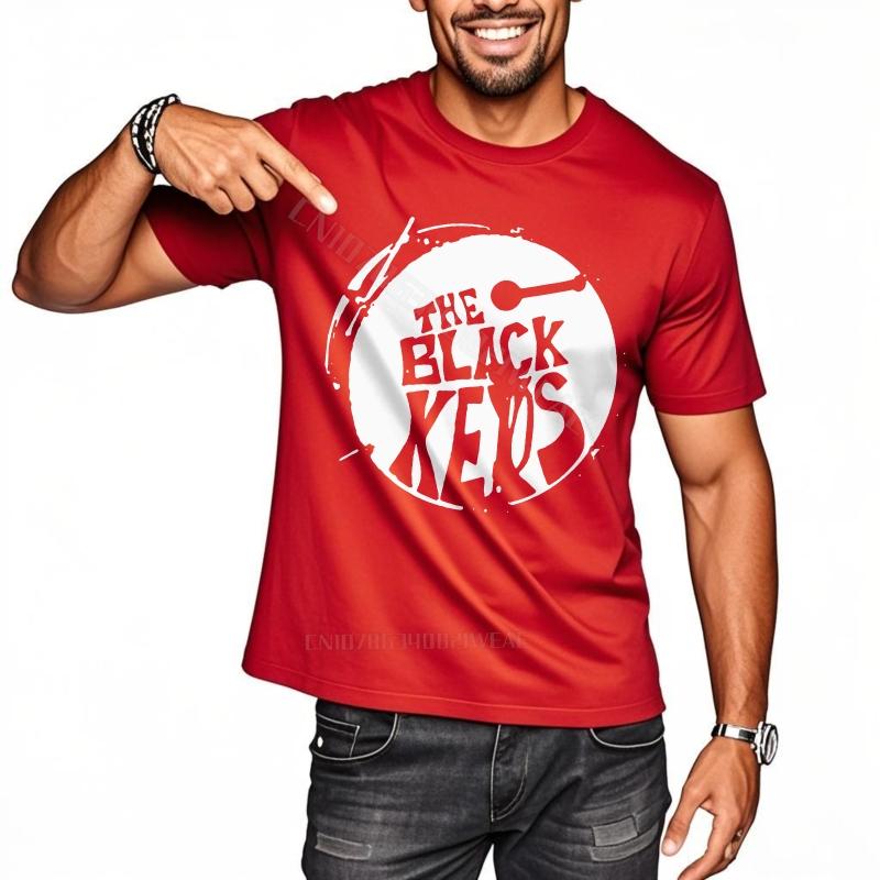 Teeshirt Black Plus Size Tshirt The Black Keys Drum Adult Comfort Tshirt Cool Travel New Teeshirts
