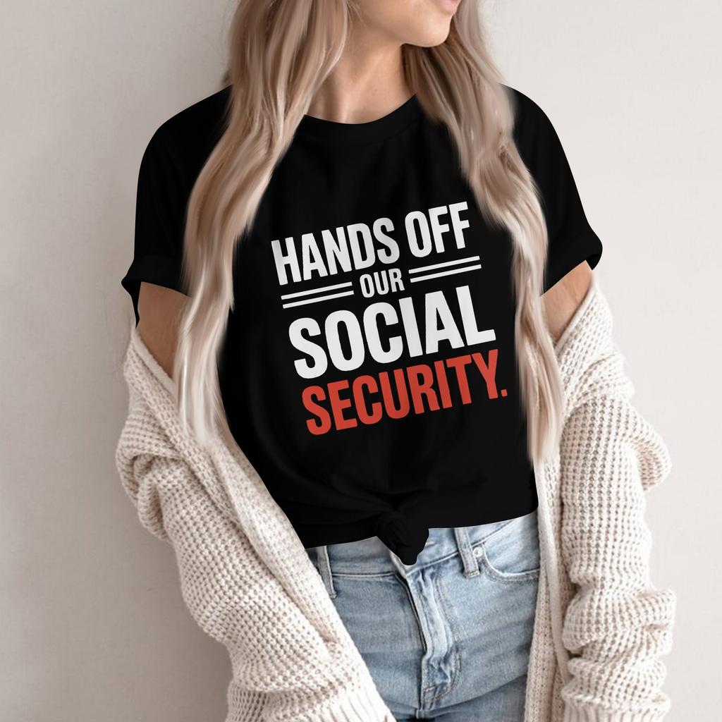 РУКИ ПРОЧЬ - Мужчины и женщины в одинаковом стиле Casual Fashion Street Slim с короткими рукавами Футболки Футболки вокруг текущих событий и политики