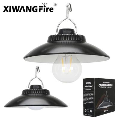Ретро светодиодные кемпинговые фонари Теплая атмосфера Фонарь для палатки с крючком Встроенная аккумуляторная лампа Портативный фонарик для улицы
