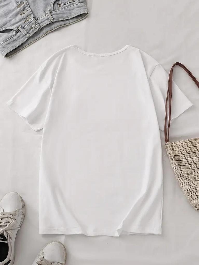 Limoncello Lemon Stamp Print T-shirt Italian Positano Graphic Double Sided Short Sleeve Tops Women Casual Streetwear Daily Tee