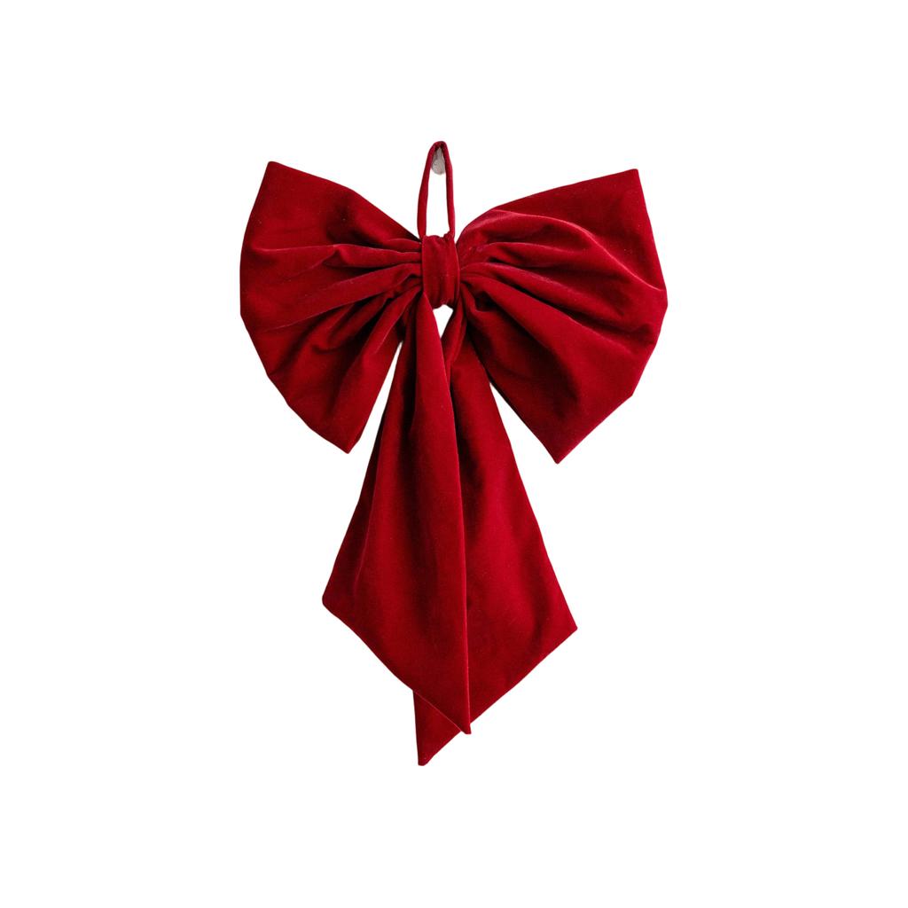 Christmas Red Oversized Bow Ribbon Christmas Tree Decoration