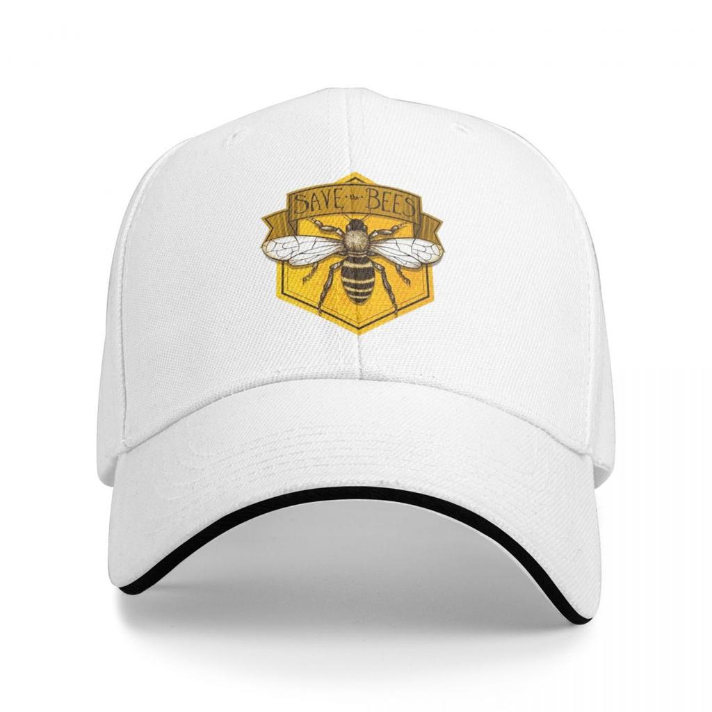 Унисекс Бейсболки Save The Bees с принтом Уличная одежда для улицы Летние Спортивные Бейсболки Кепки Хип-хоп Кепки Кепки