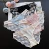Mesh Girl Embroidery Sexy Underwear Plus Size Women Low-rise Panties Women's Ice Silk Breathable Women's Briefs
