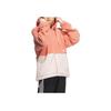 adidas Свободный крой флисовая куртка с капюшоном на молнии с цветными блоками женские куртки оранжевые IK9864