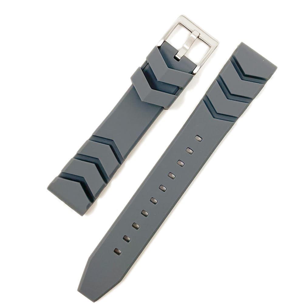 Seiko Time Lab SEIKO Часы Силиконовые часы и Простая инструкция по эксплуатации Набор ООО. Ремешок, Ремешок, Ткань, (22мм, серый)