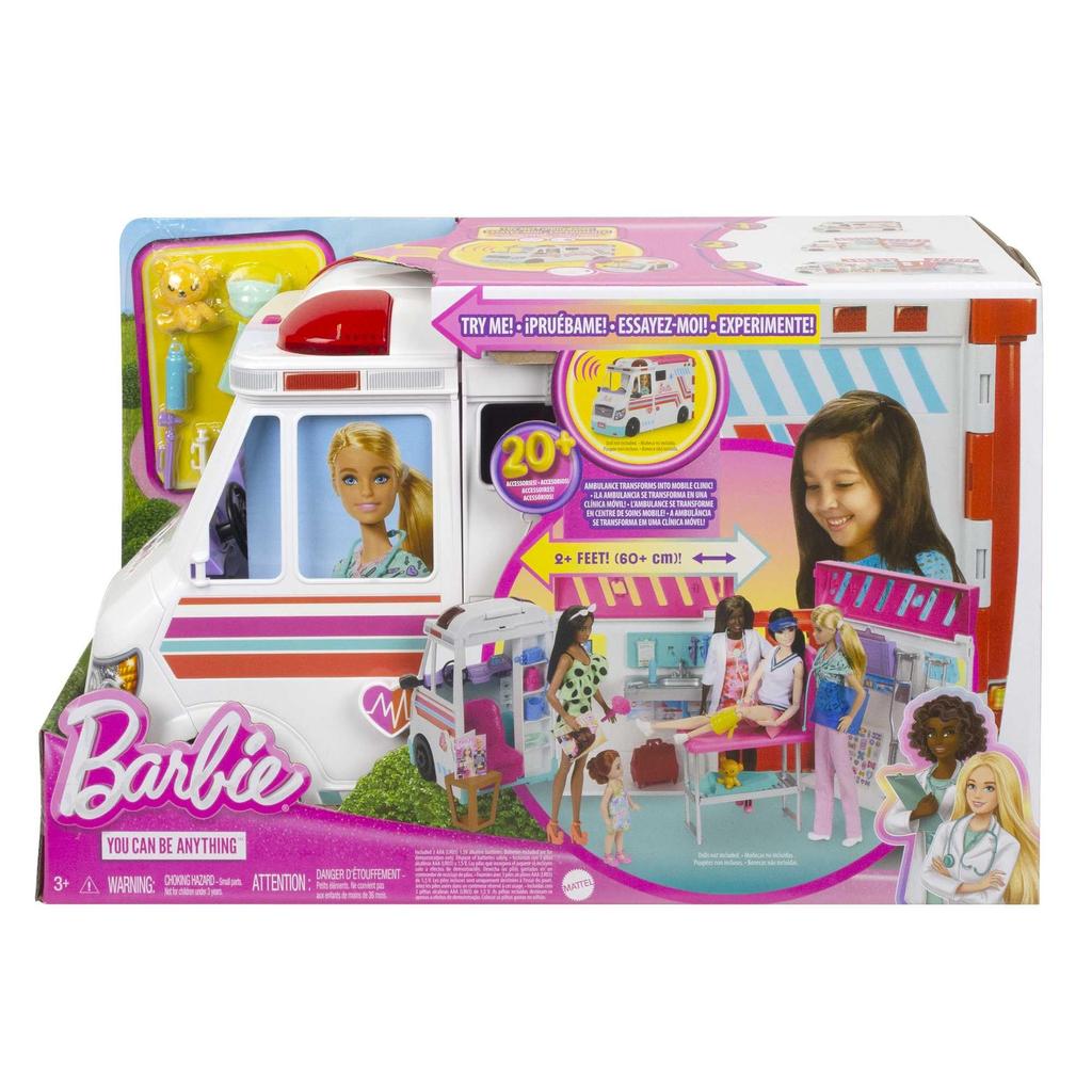Barbie Работа с набором врача скорой помощи Как показано в фильме Кукла продается отдельно HKT79 Барби! (Свет и звук) / «Барби»! [Кукла для переодевания] [Транспортное средство
