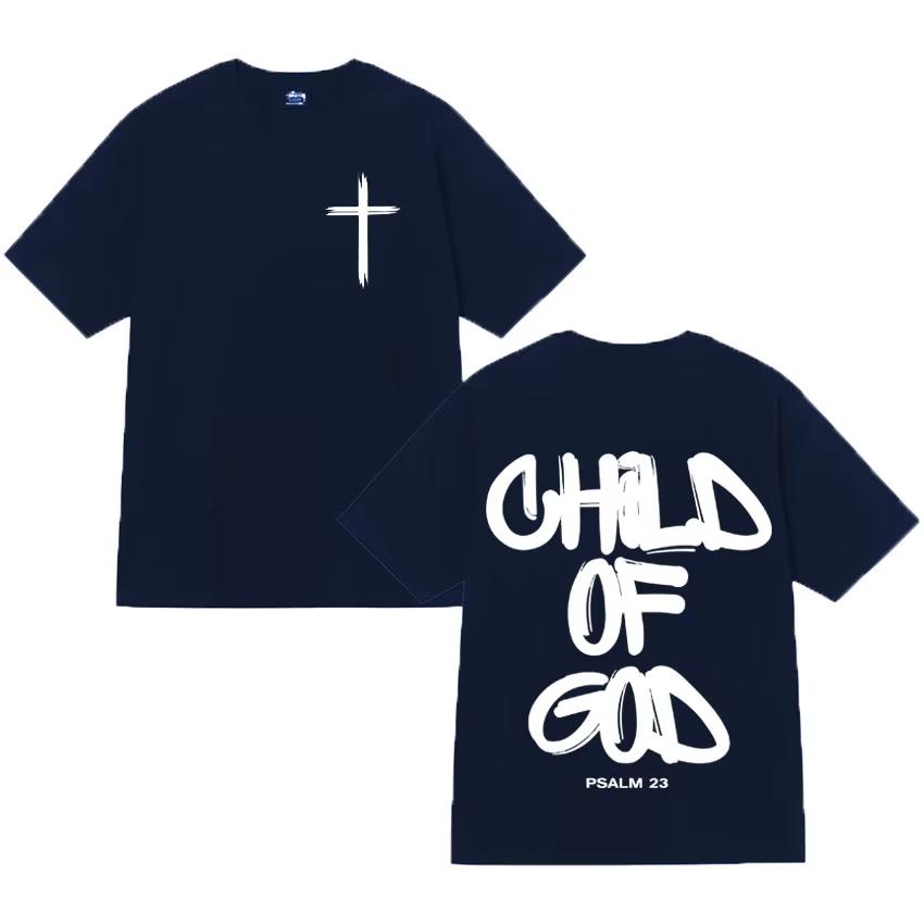 Summer New Edition Bible Christian Doctrine Jesus Pattern Unisexs Clothes Tshirt Cotton Casual Style Street Retro Trend Versatile