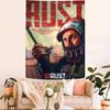 RRust Игра Мультфильм Гобелен Искусство Научная Фантастика Комната Домашний Декор Настенный Подвесной Листы