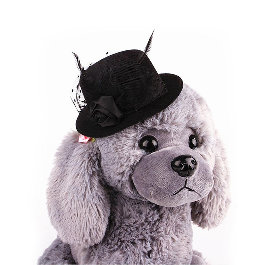 Dog Cat Puppy Hat Headband Hat Headwear Pet Hat Fashion Decoration Top Hats Gentleman Fedora Dog Cap For Christmas Party