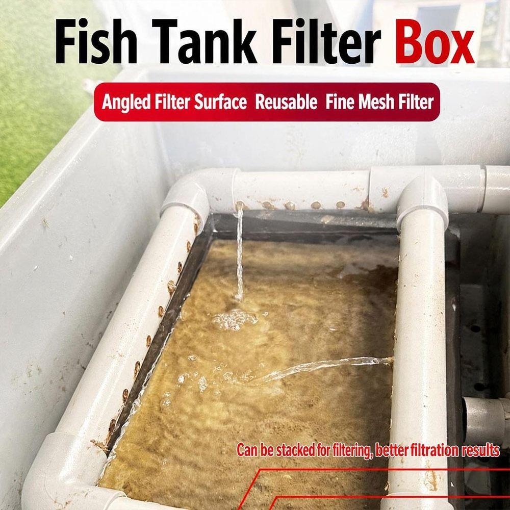 Washable Aquarium Filter Screen Nylon Mesh Filter Mesh Box Water Outlet Filtering