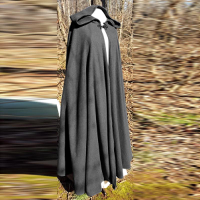 Рыцарский плащ для верховой езды, средневековый мужской плащ с кожаной отделкой, ранний плащ воина, накидка, кожаная накидка