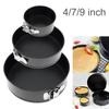 4 / 7 / 9 Inch Cake Pan Removable Bottom Non-Stick Carbon Steel Round Cake Pans Mould