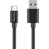 Pack of 2 Cables for Sennheiser GTW 270/GTW 270 Hybrid/HD 250 BT/HD350 BT/HD 450 BT - Black USB-C Cable 1 Meter Phonillico