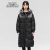 Women's Fashionable Thickened Long Hooded Duck Down Jacket