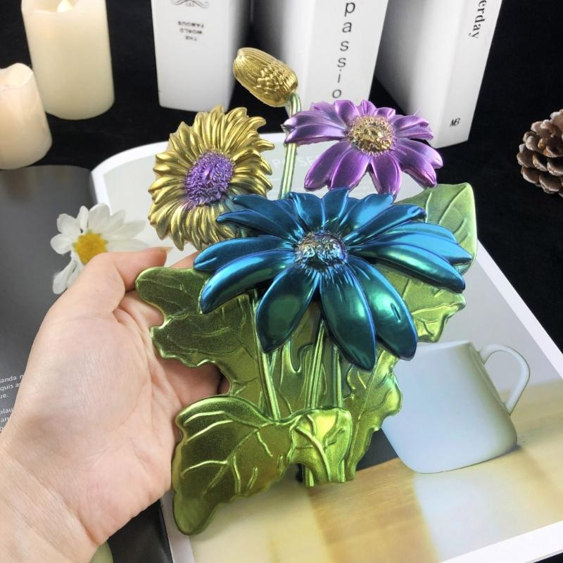 3D Форма подсолнух силиконовая DIY Форма для эпоксидной смолы для Настенного Декора Настольного Декора Подвески Форма для бетона Гипса Поделка