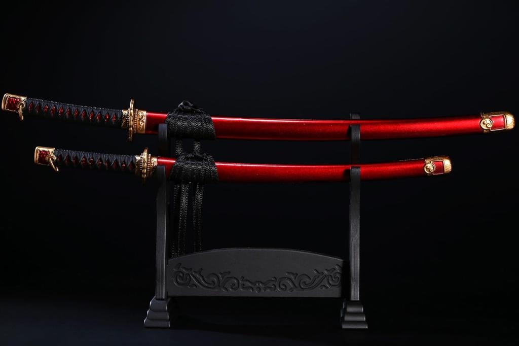 HiPlay Ryuzan Металл Ронин Тати Оружие Инструмент Подвижный для Экшн-фигурки Сплав Красный 1/6 LS2022-09A