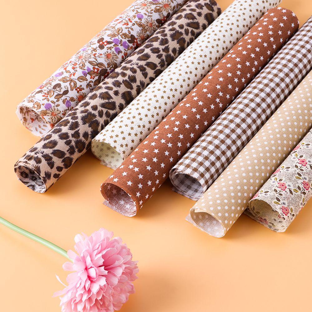 7 шт. Одежда Ручной работы Хлопковая ткань Винтажная ткань Лоскутная ткань Материал Шитье Цветочный принт