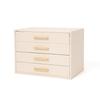 Francfranc Drawer Jewelry Box, 4 Tiers, White