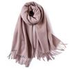 100 Pure Wool Scarves Women's Winter High-end Cashmere Oversized Shawl Gift