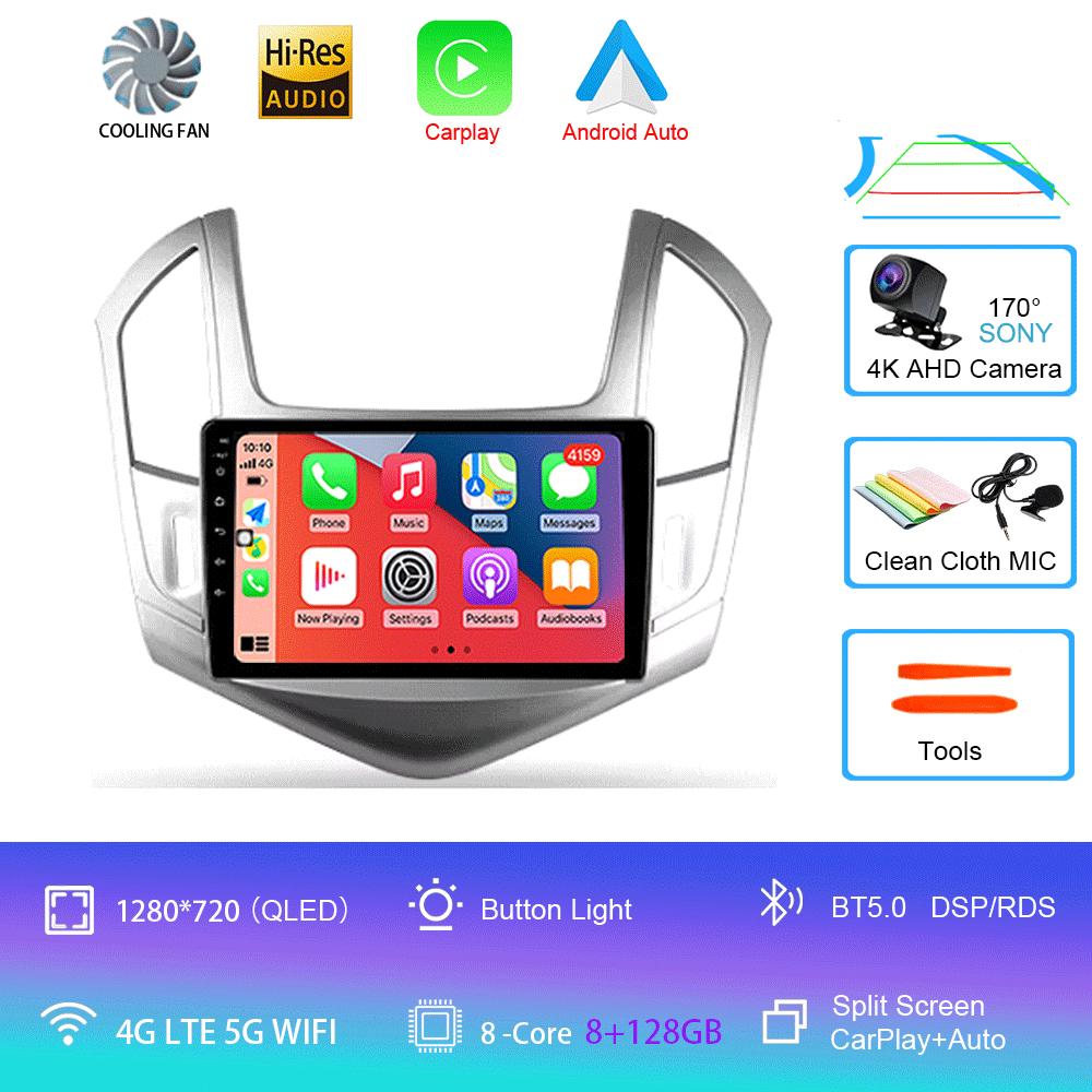 Android 14 Android 14 для Chevrolet Cruze J300 J308 2012 - 2015 Мультимедиа Видео Плеер Навигация стерео GPS Нет 2din 2 din dvd