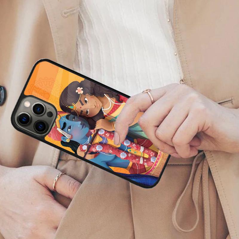 Индийский Бог Господь Кришна Магнитный Чехол для Телефона ДЛЯ APPLE iPhone 17 Air 16 14 13 12 Pro Max 15 Plus Зарядка С Чехлом MagSafe