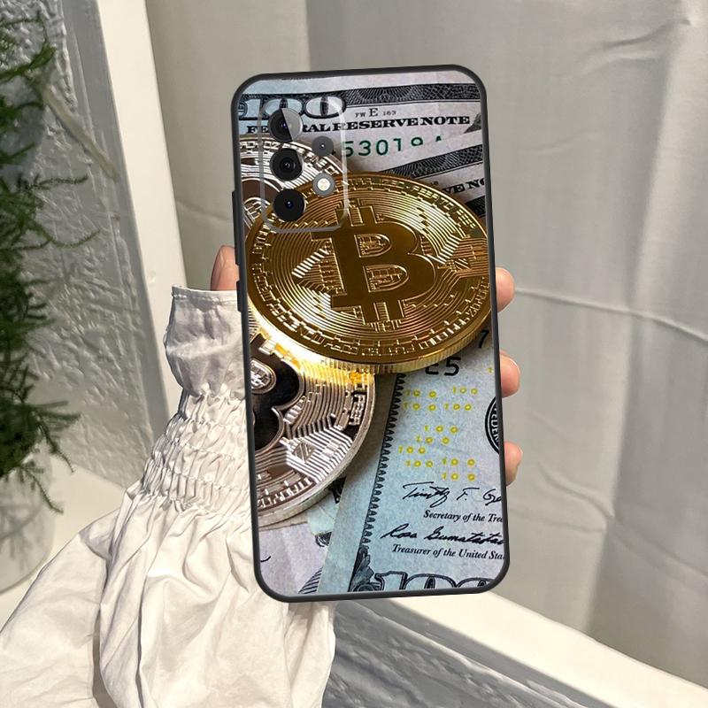 Чехол для Bitcoin BTC для Samsung Galaxy A52S A06 A16 A26 A36 A56 A55 A35 A15 A53 A32 A33 A13 A14 A34 A54 A17
